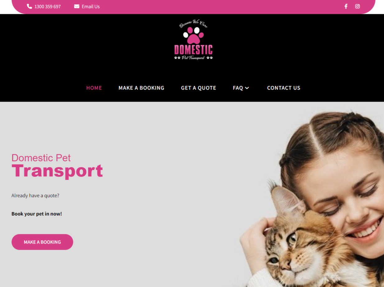 Domestic Pet Transport